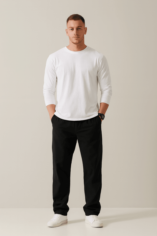Men's Cotton Cargo Trousers – Lightweight Work and Walking Trousers for Spring, Summer & Autumn