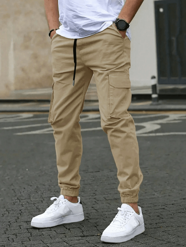 Men's Cargo Jogger – Comfortable Trousers with Pockets and Elastic Waistband