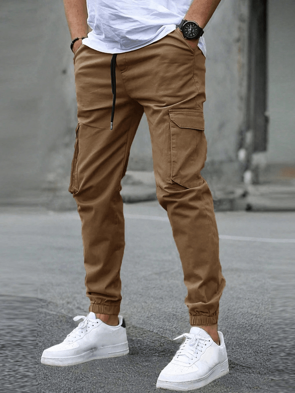 Men's Cargo Jogger – Comfortable Trousers with Pockets and Elastic Waistband