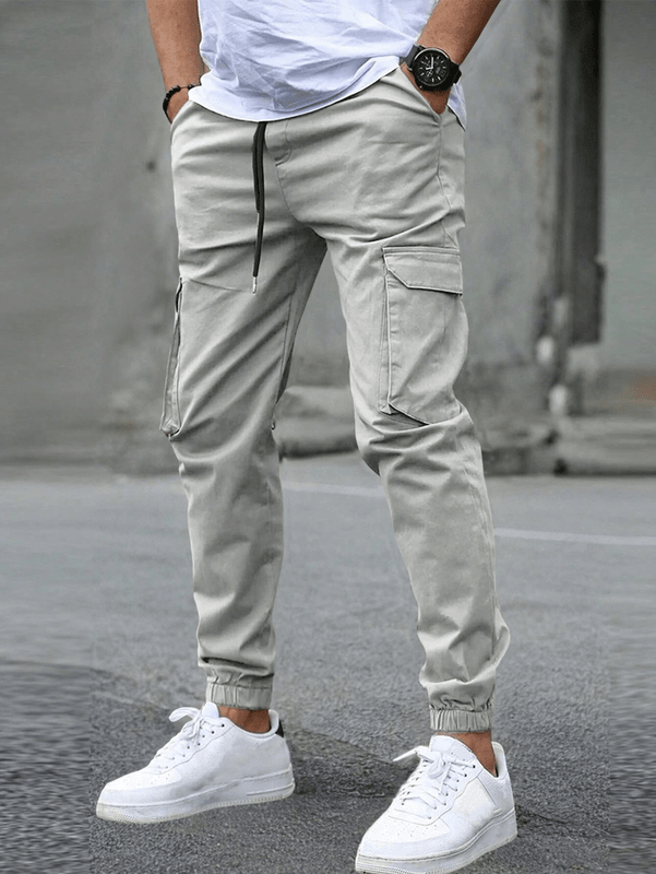 Men's Cargo Jogger – Comfortable Trousers with Pockets and Elastic Waistband