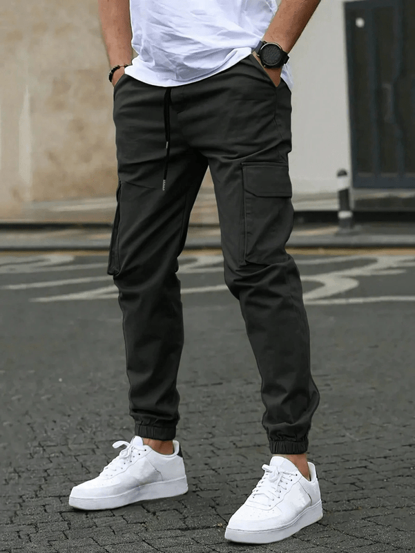 Men's Cargo Jogger – Comfortable Trousers with Pockets and Elastic Waistband