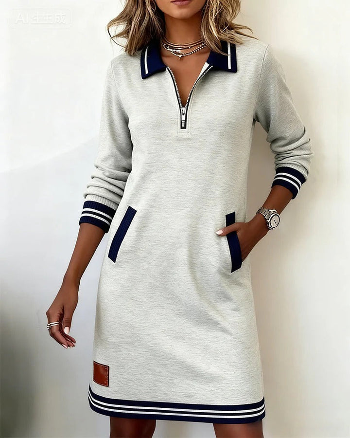 Hélène™ | Elegant Cotton Dress