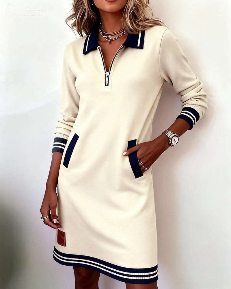 Hélène™ | Elegant Cotton Dress