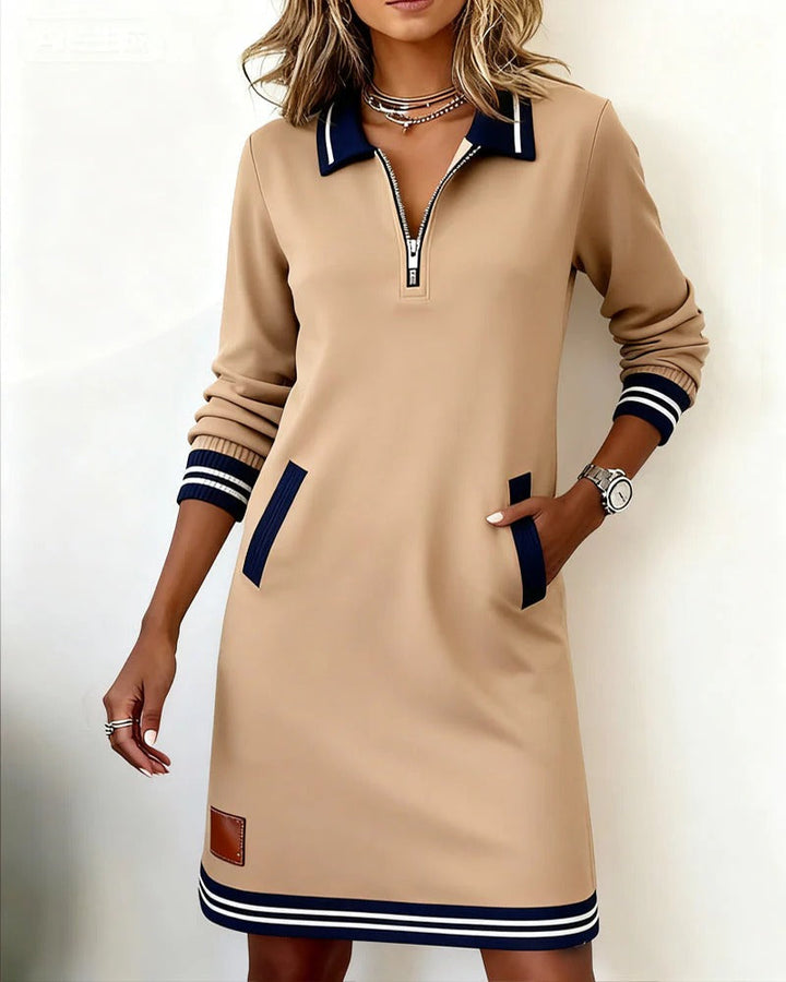 Hélène™ | Elegant Cotton Dress