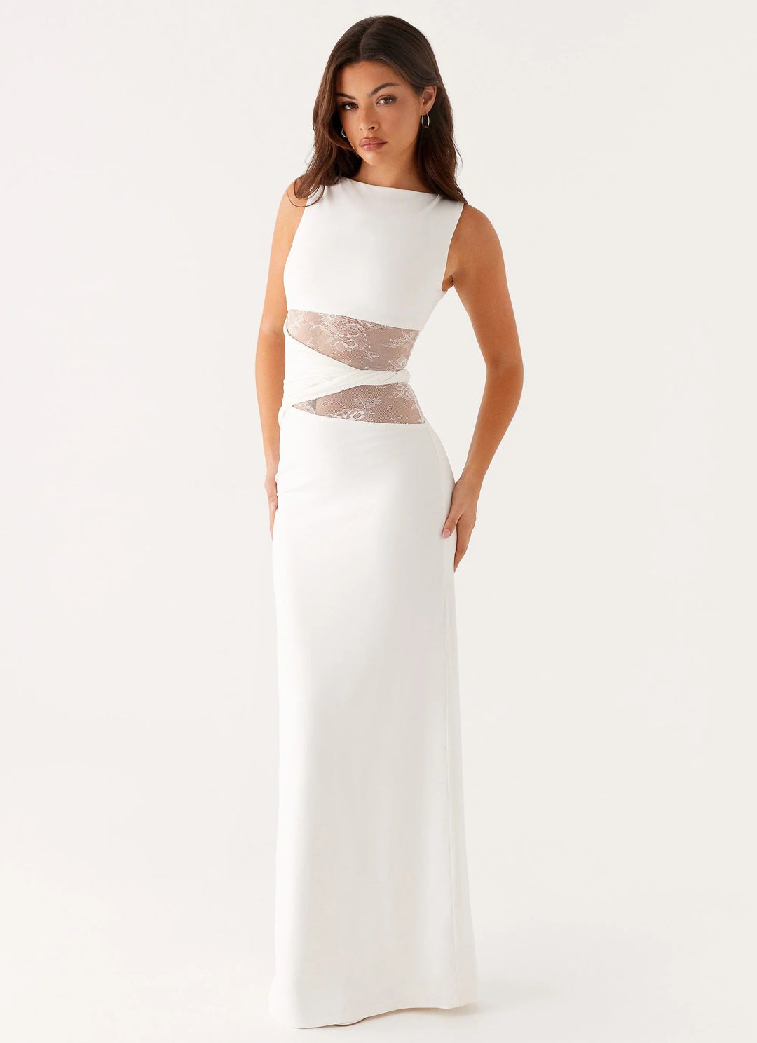 Leni |  Maxi Dress with Subtle Cutouts and Lacing