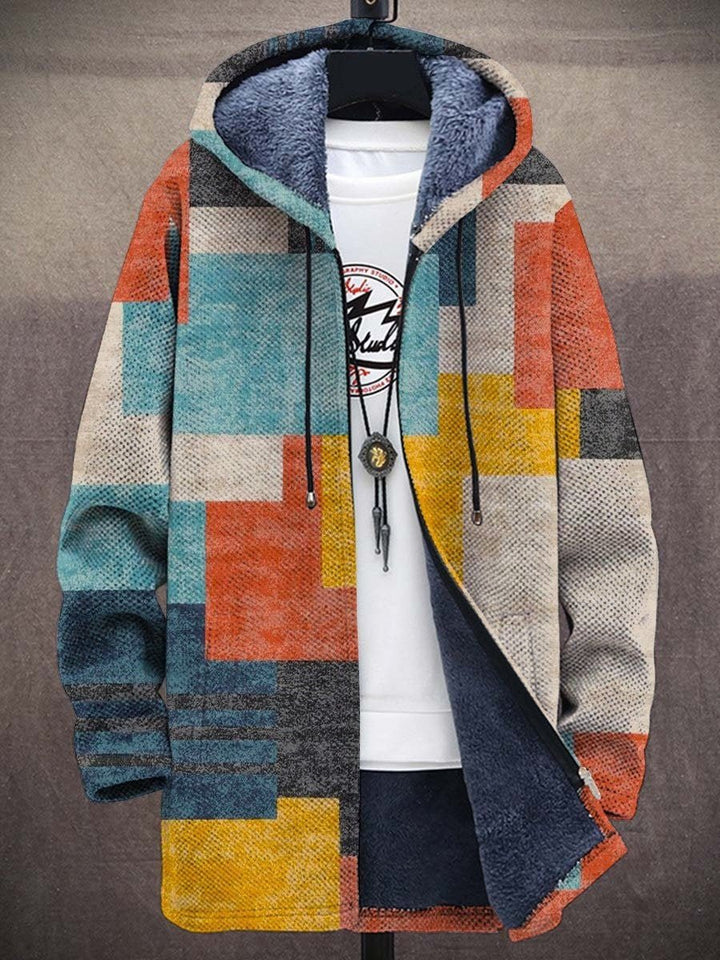 Jindalee™ | Luxurious Fleece-Lined Artistic Hooded Jacket