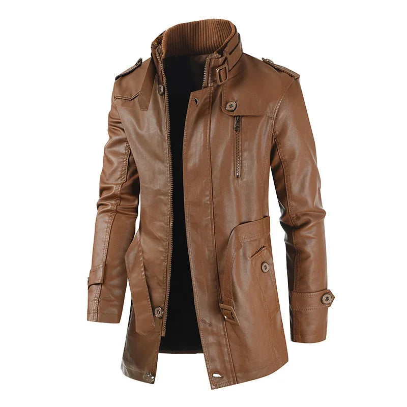 ANDRE™|ELEGANT LONG BIKER JACKET