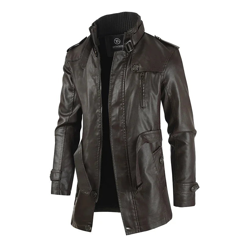 ANDRE™|ELEGANT LONG BIKER JACKET