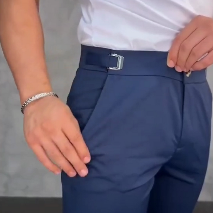 Tommaso | Men's Stretch Slim Fit Trousers