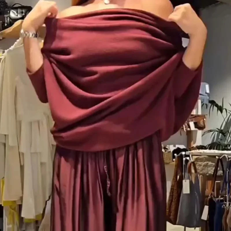 Gala – Elegant suit with off-the-shoulder design