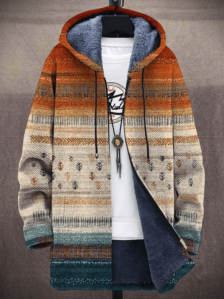 Zalie™ | Luxurious Fleece-Lined Artistic Hooded Jacket